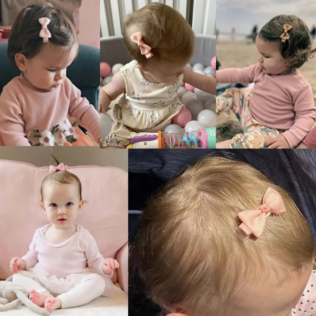 50Pcs 2inch Grosgrain Ribbon Hair Bows Clips for Girls Handmade Bowknot Hairpins Headwear Kids Baby Hair Accessories