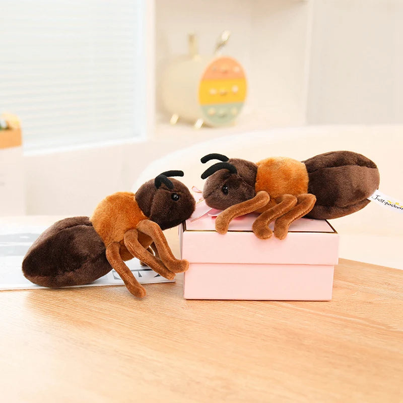 Hot 1pc 18cm Lovely Ant Plush Toys Simulation Plushie Doll Stuffed Soft Animal Toy Room Decoration Kids Birthday Gift
