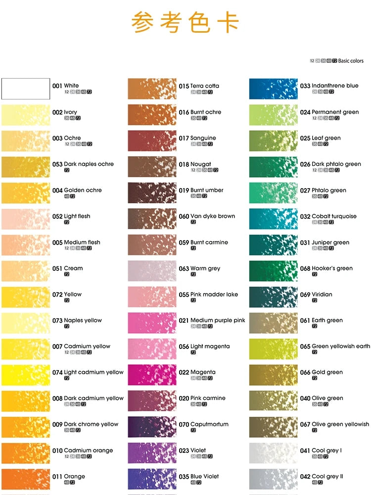 Mungyo Gallery Soft Pastel Squares Chalk 24/36/48 Colors for Art Painting, Drawing, Blending, Oil Crayons Pastels Art Supplies
