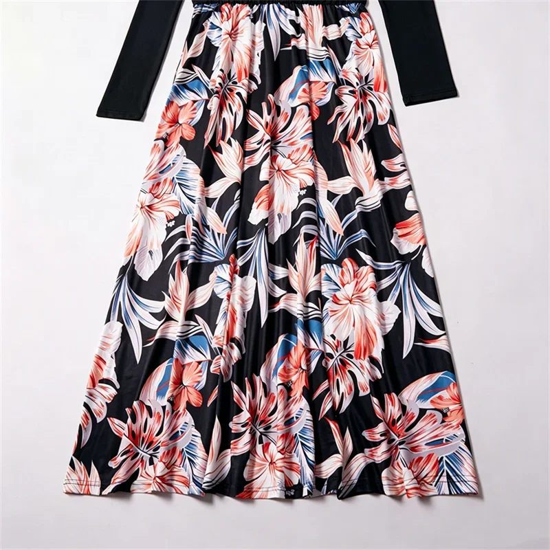 Summer Boho Maxi Dress Women Family Matching Outfits Children's Clothing Girls Dresses Vestido Mother Daughter Dress Baby Romper
