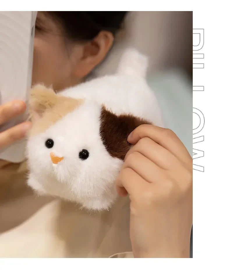 Cute Stuffed Plush Toys Lying Red Panda Fox Sloth Cat Soft Baby Plushie Gifts - Animal Themed Dolls for Children