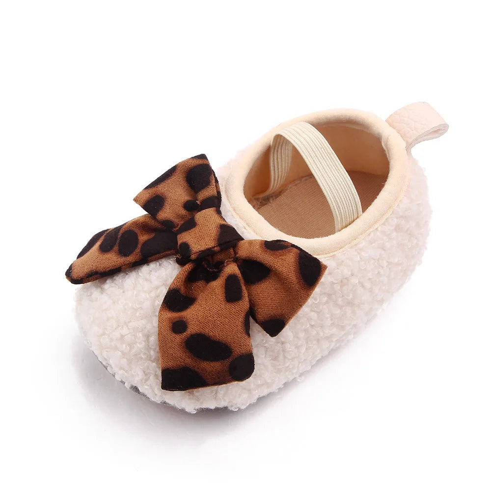 Baby Toddler Shoes Non Slip Plush Warm Cotton Prewalking Anti Slip Sole Model 01