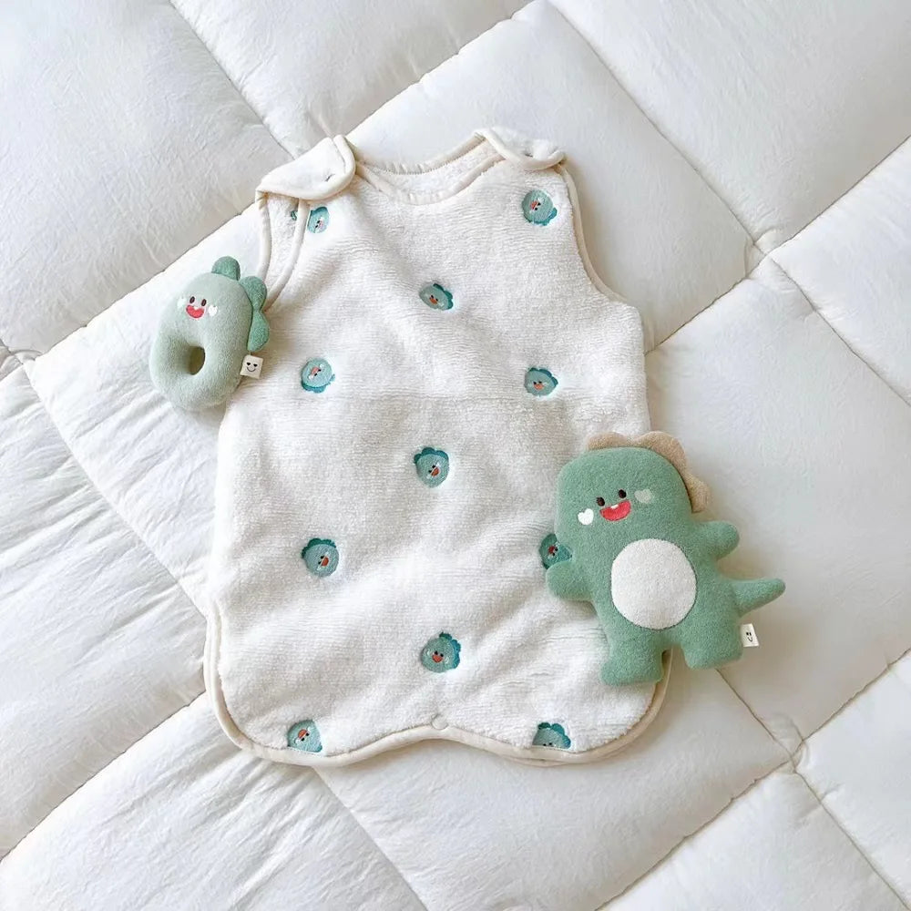 Thickened Baby Sleeping Bag Kick-proof Quilt Autumn and Winter Children's Vest Warm Velvet Sleeping Bags for Newborn Sleep Sack