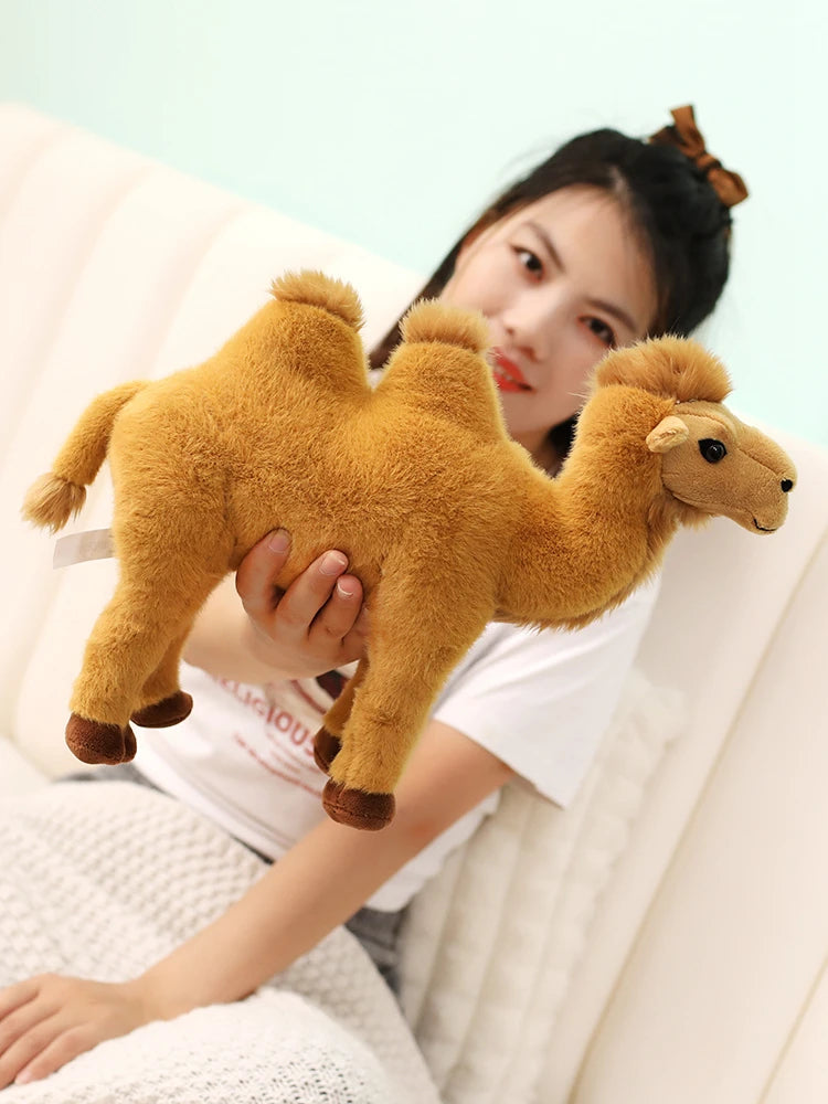 Simulation Standing Camel Plush Toys Soft Stuffed Steric Camel Toys For Children Creative Decor For Bookcase/Car Funny Gift