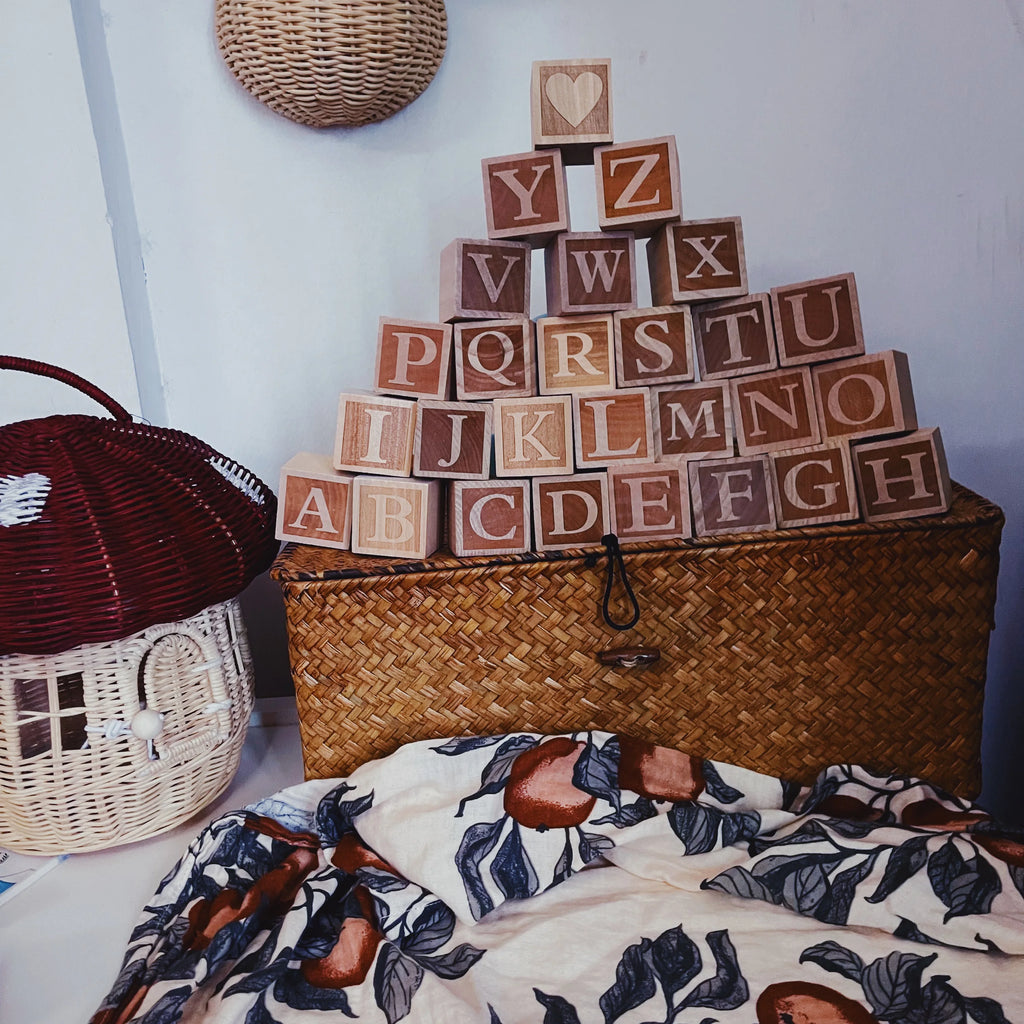 Nordic Style Wooden Ornaments with 26 English Letters, Can Be Freely Matched with Names, Home Crafts Ornaments, Photography Props, Home Room Shelf Decorations