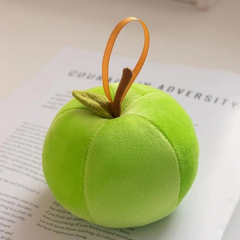 Apple Plush Toy Mini Hanging Decor Delicate Cute Colorful Lifelike Apple Ornament Appl-01