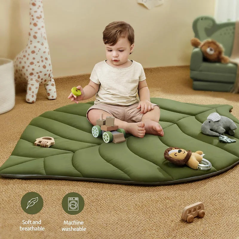 Toys Baby Leaf Game Mat Crawling Mat Fitness Rack with Pillow Crawling Mat Cloth Book Pendant Toy