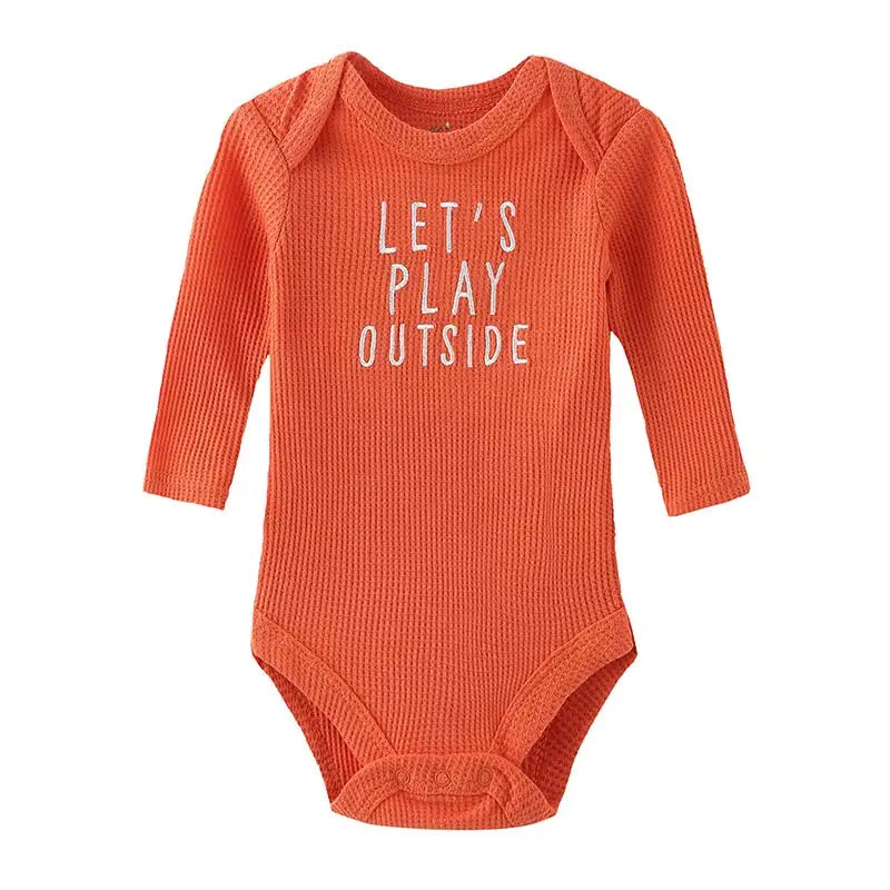 Kiddiezoom Fashion Spring And Autumn Cotton Unisex Newborn Clothing Sets Baby Boy Girl Bodysuit+Pants+Hats Infants Clothes