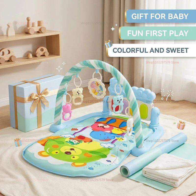 2026 Baby Play Gym Piano Mat for Newborns and Toddlers 0-36 Months Music Activity Center Early Learning Sensory Development Gift