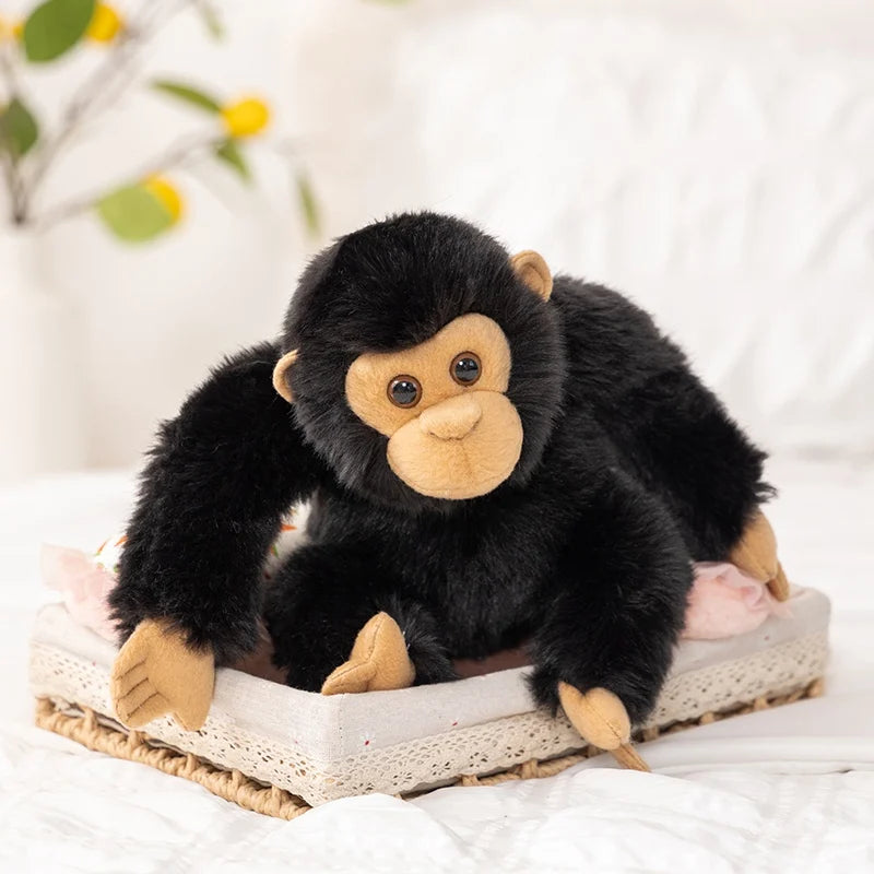 Nice Simulation Punch Gorilla Plush Doll Mother And Baby Long-arm Monkey Animal Stuffed Toy Home Decoration Gift For Children