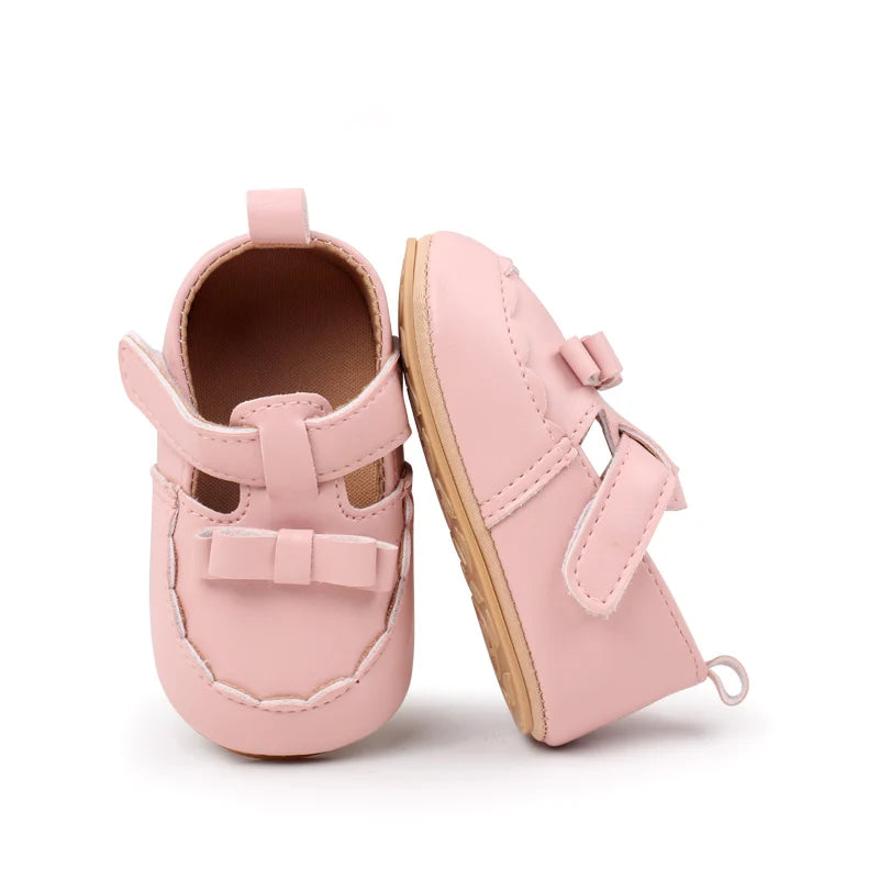 Hot Sale Spring and Autumn Baby Girl Princess Fashion Design Anti Slip Shoes Hign Quality Breathable Toddler Shoes First Walkers