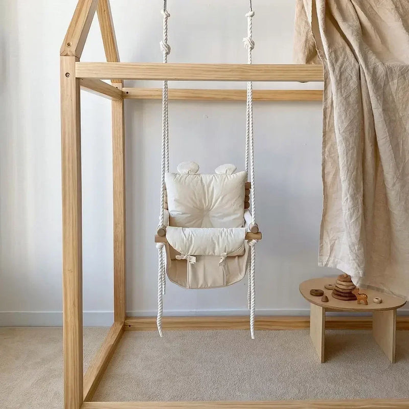 Baby Indoor Hanging Swing Infant Gear Hanging Chair Small Basket Cloth Rocking Chair Household Children Swing Nursery Comfort
