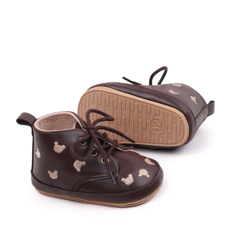 2025 Cartoon Embroidery Baby Girl Boy Fashion Non-slip Shoes Spring Autumn High Quality Newborn Infant Toddler Casual Shoes