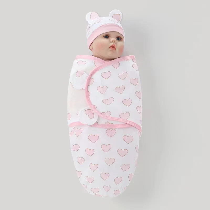 Soft Cocoon Newborn Baby Swaddle Wrap Warm Cotton Bedding Blanket Gentle on Skin Gentleman Baby Gift