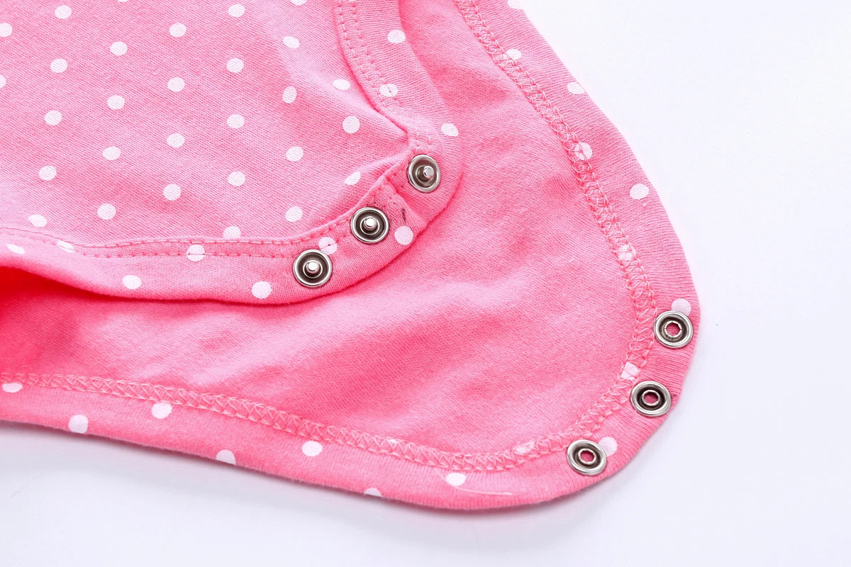 Summer Cartoon Baby Girl Bodysuits 100%Cotton Newborn Onesies Short Sleeves Infant Clothes