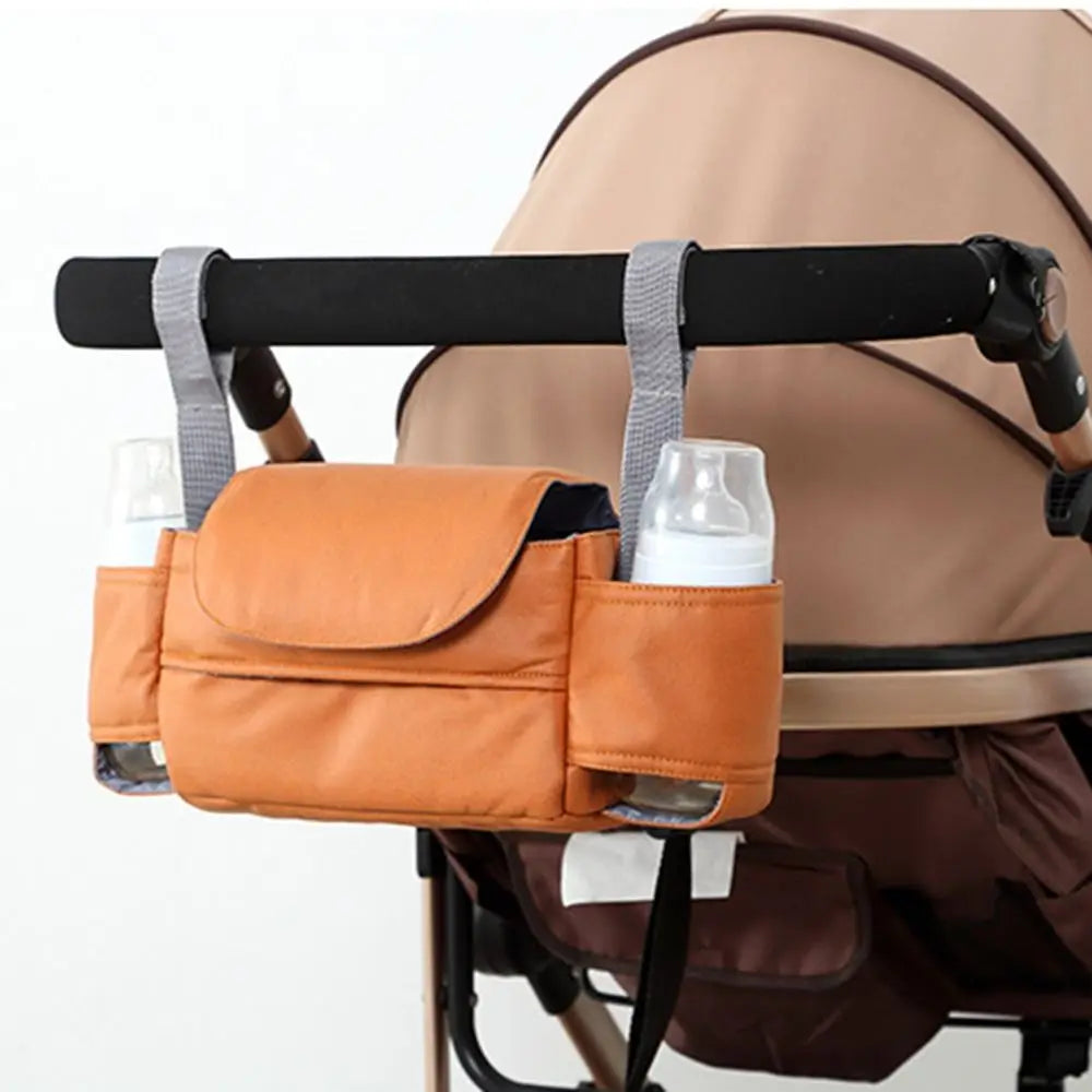 Large Capacity Baby Pram Organizer Multifunctional Insulated Pocket Stroller Hanging Bag wirh Tissue Bag Detachable Design
