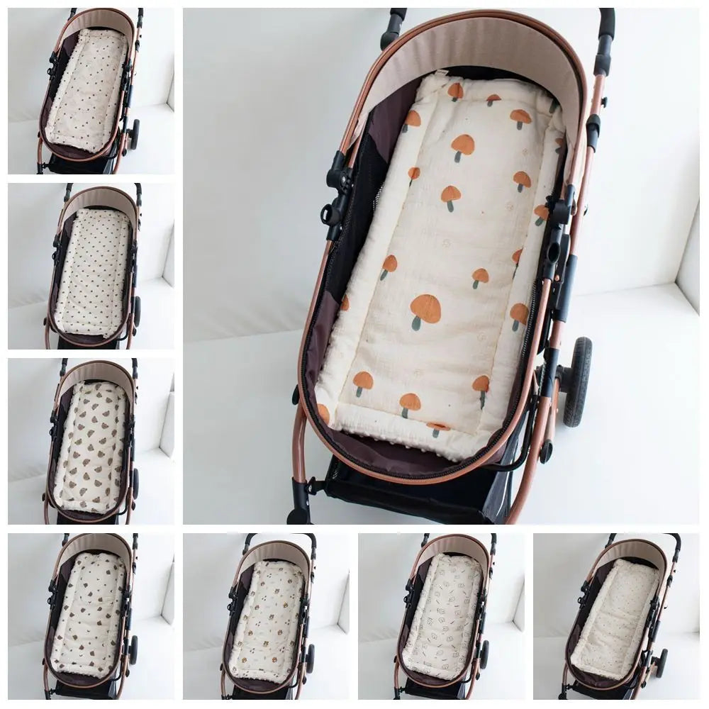 Cartoon Pattern Baby Stroller Cushion Baby Seat Cushion Stroller Accessories Pushchair Car Mat Pram Cushion Seat Liner