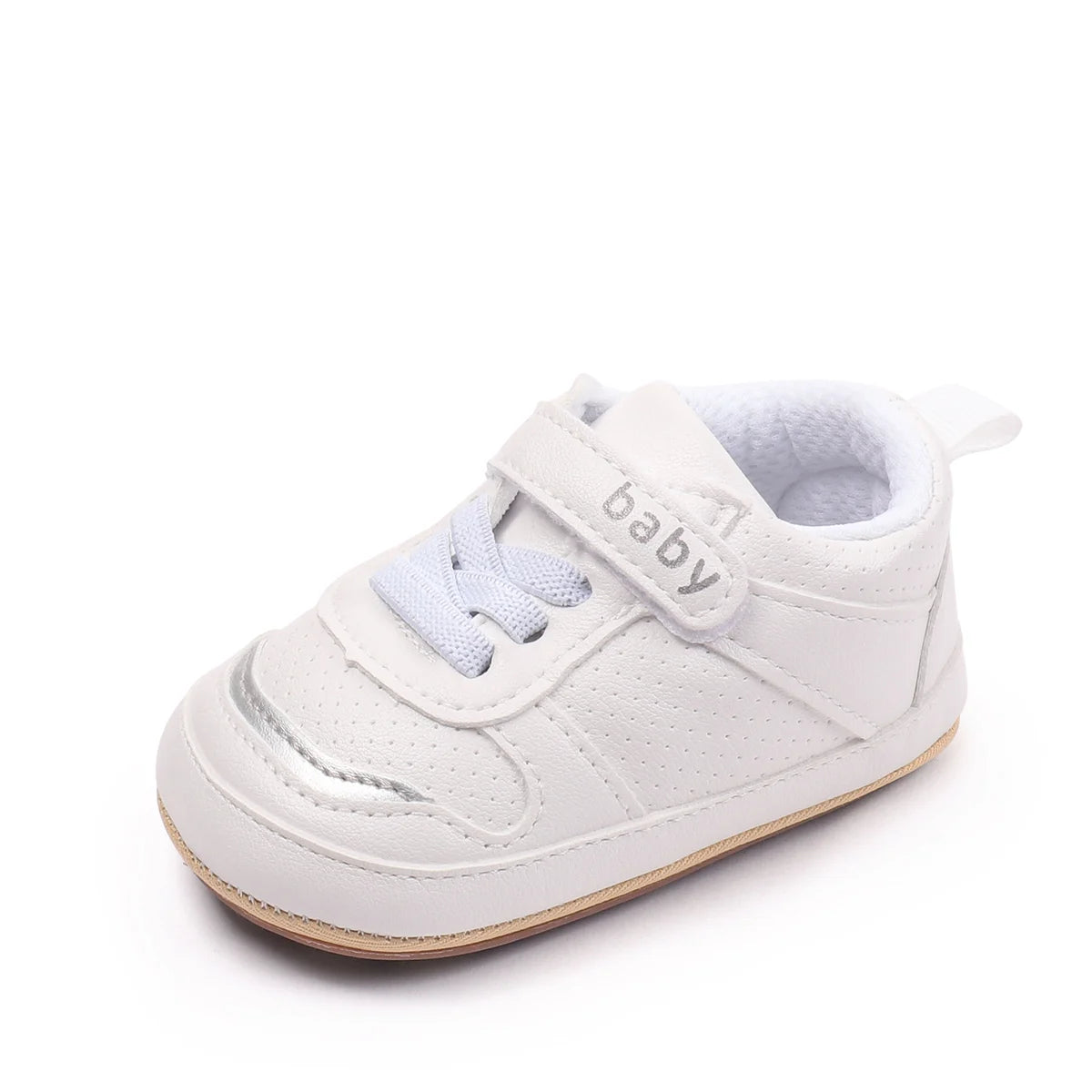 Hot Selling Newborn Baby Boys And Girls First Walking Causal Shoes Outdoor Anti Slip TPR Soles For Baby Unisex Toddler Shoes