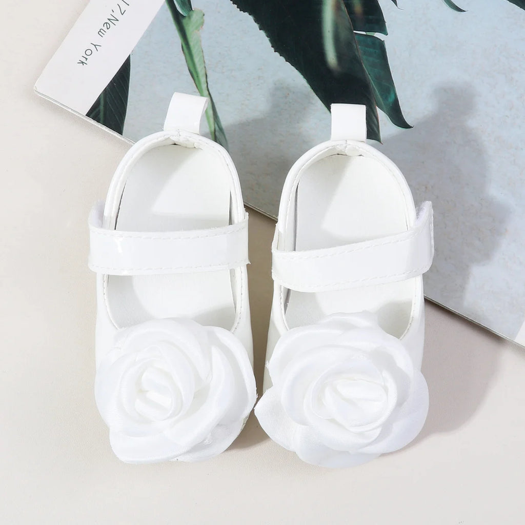 Fashion Girl Princess Shoes 2025 Autumn New Baby Leather Shoe Comfort Anti Slip Girl Flower Casual Shoes Retro Child Ballet Shoe