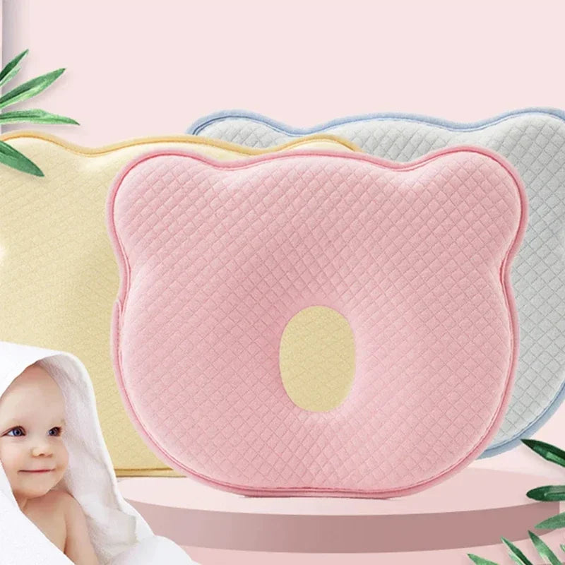 Newborn Baby Memory Pillow Four Seasons General Memory Foam Baby Pillow Pure Cotton Anti-Migraine Newborn Shaping Pillow