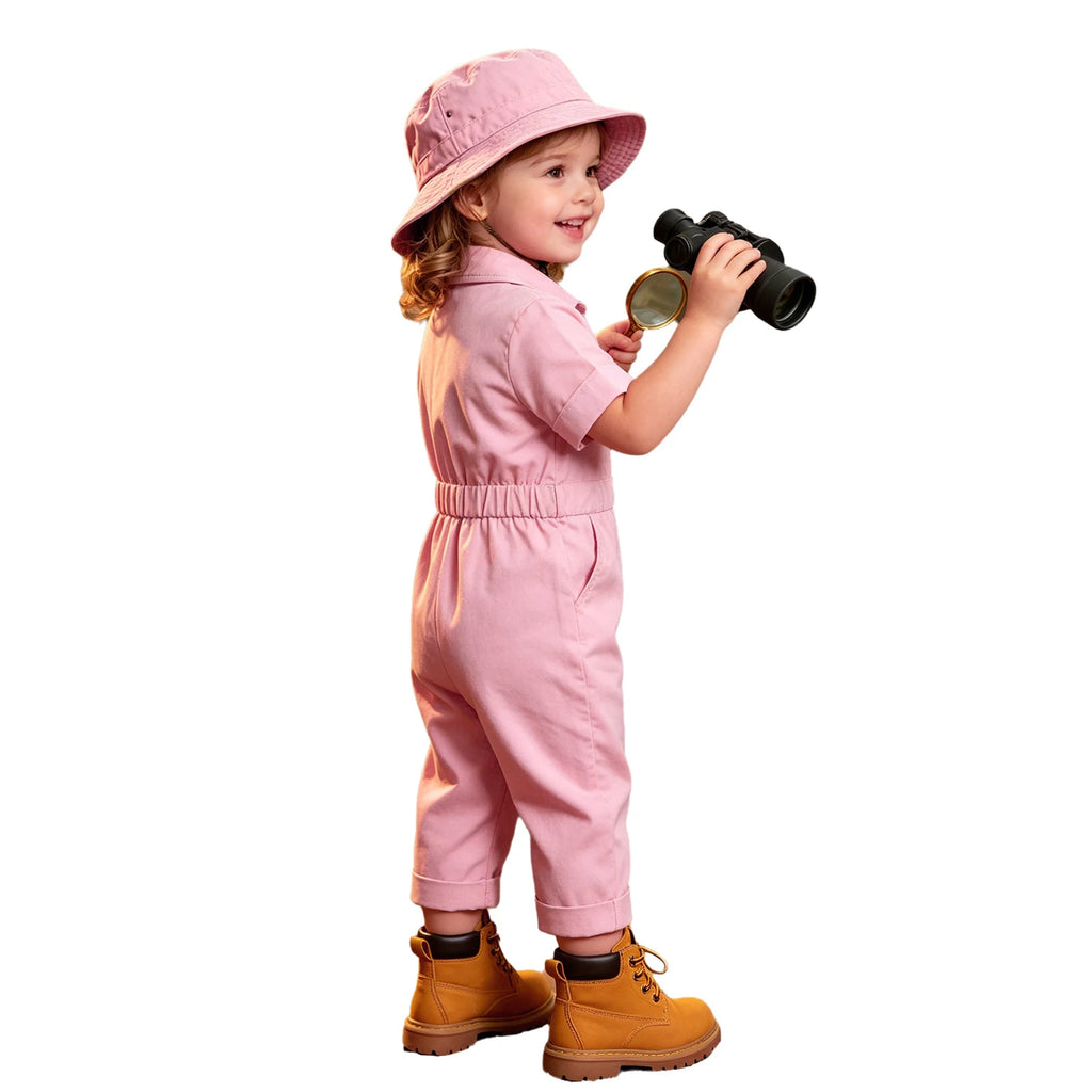 Toddler Baby Girls Zookeeper Suit Sleeveless Cute Animal Embroidery Tulle Dress Birthday Party Cake Smash Zoo Keeper Outfits