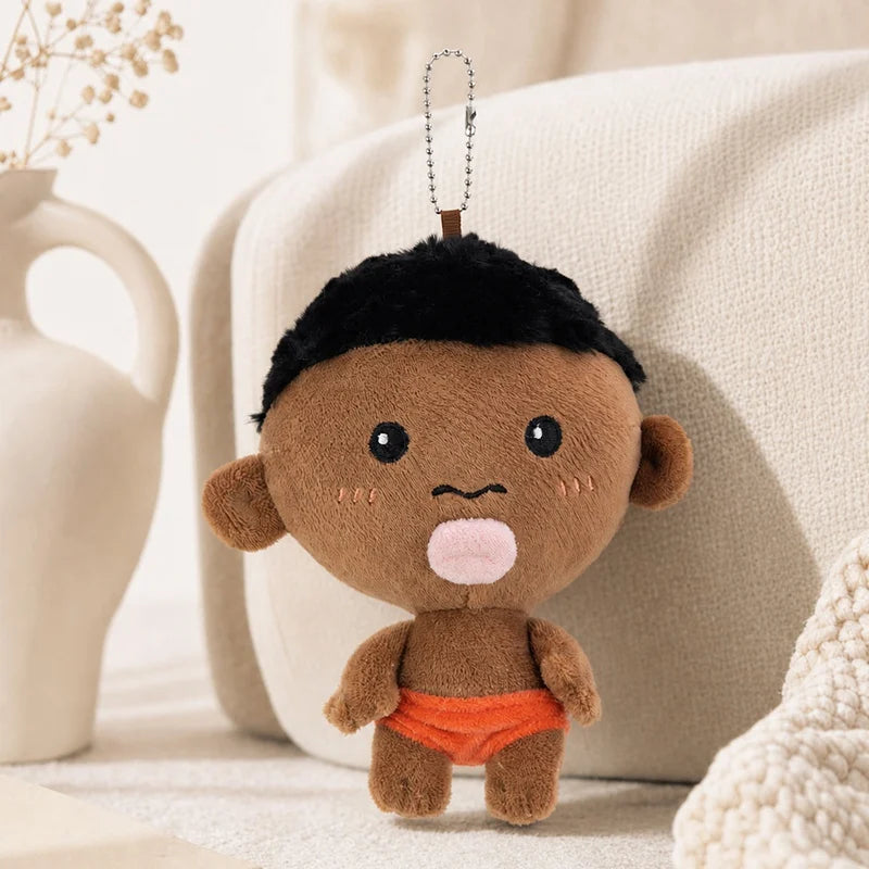 Net Red Natasha 15cm Black Plush Doll Pendant Keychain Decompression Ball Stress Relief Toy