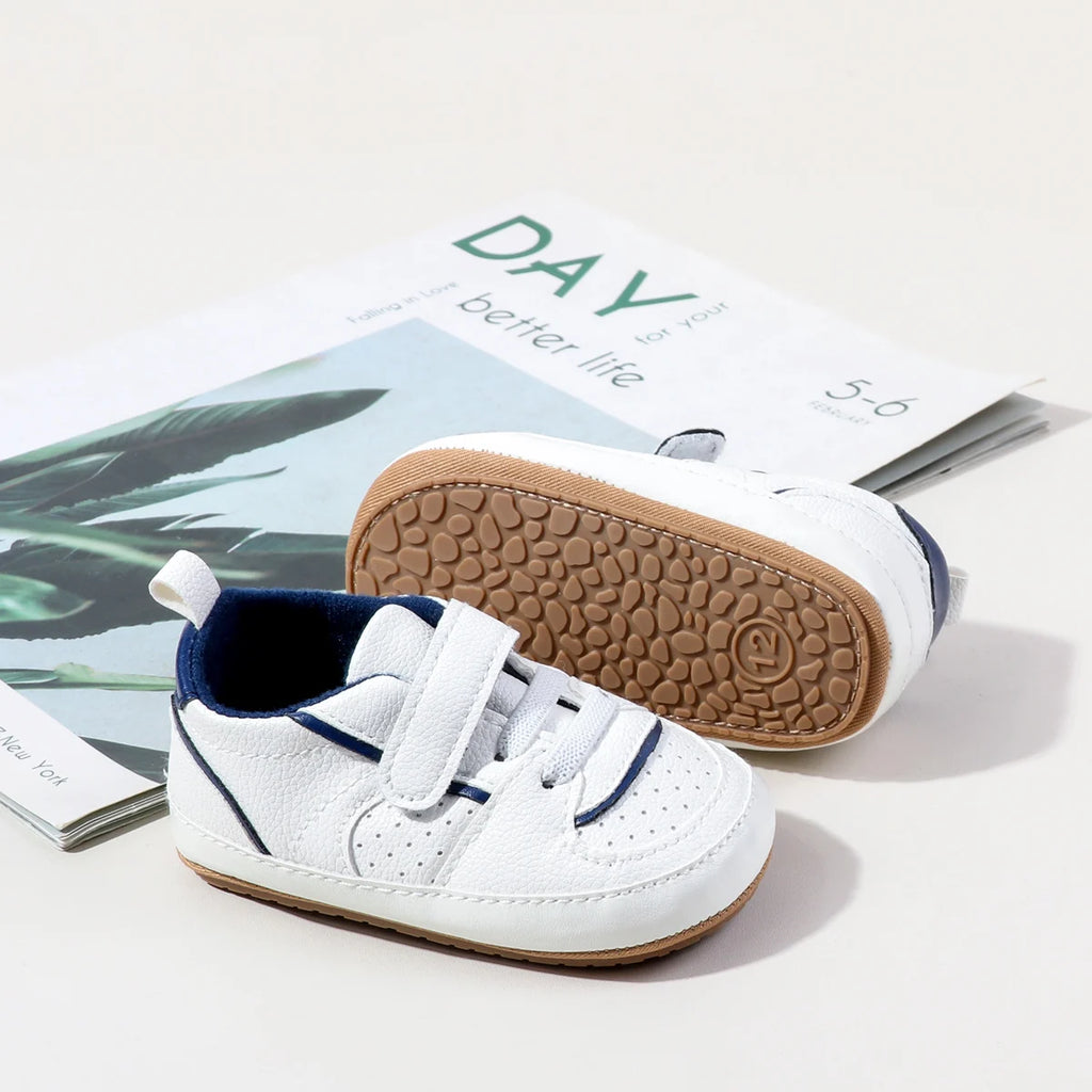 2025 New Style Baby Unisex First Walking Indoor Outdoor Toddler Shoes For 0-18Months With High Quality PU Leather And TPR Sole