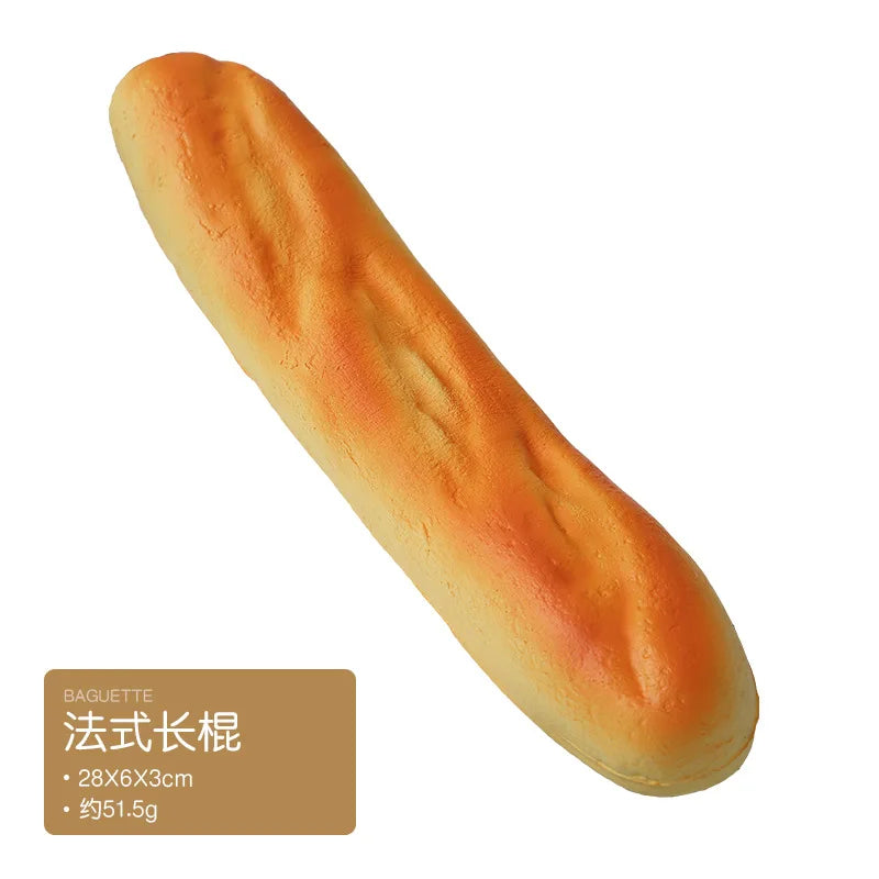 1/3/6PCS Toast Bread Squishy Toys Slow Rebound Simulation Bread Sensory Toys Stress Relief Squeeze Toys for Kids Adult Gifts