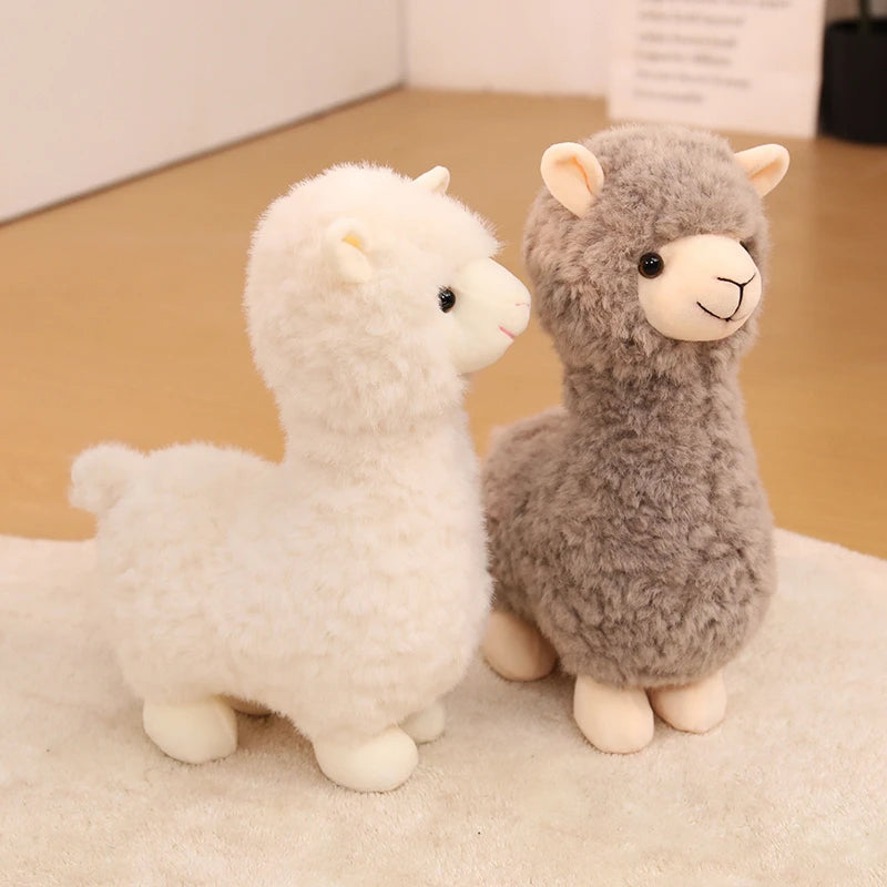 Hot Sale 30cm New Alpaca Plush Toy 3 Colors Cute Animal Doll Soft Cotton Stuffed Doll Home Office Decor Kids Girl Birthday Gift