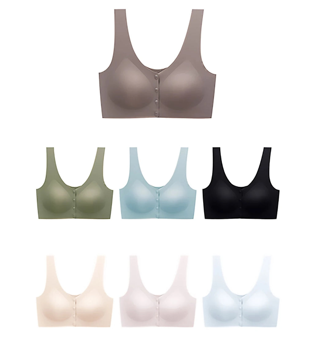 Nursing Bra Maternity Bra With Removable Pads Front Open Buckle Breathable Comfortable 3D Seamless Bras For Women Pregnancy Hot