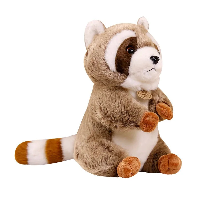 Cute Simulation Squirrel Raccoon Plush Toys Stuffed Soft Animal Dolls For Children Girls Baby Birthday Christmas Gifts