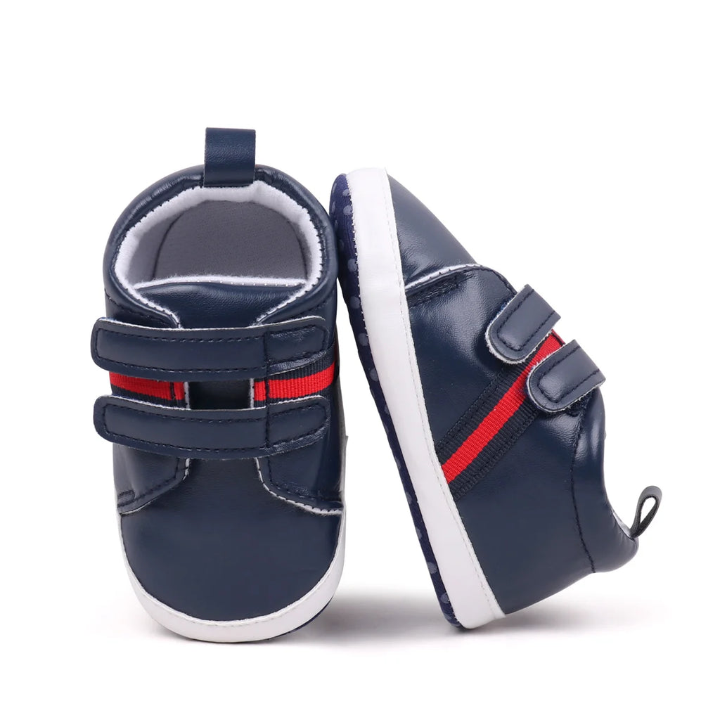 2025 Spring and Autumn Baby Boys Girls First Walking Indoor Outdoor Toddler Shoes Casual Sports Design PU Leather For 0-18M