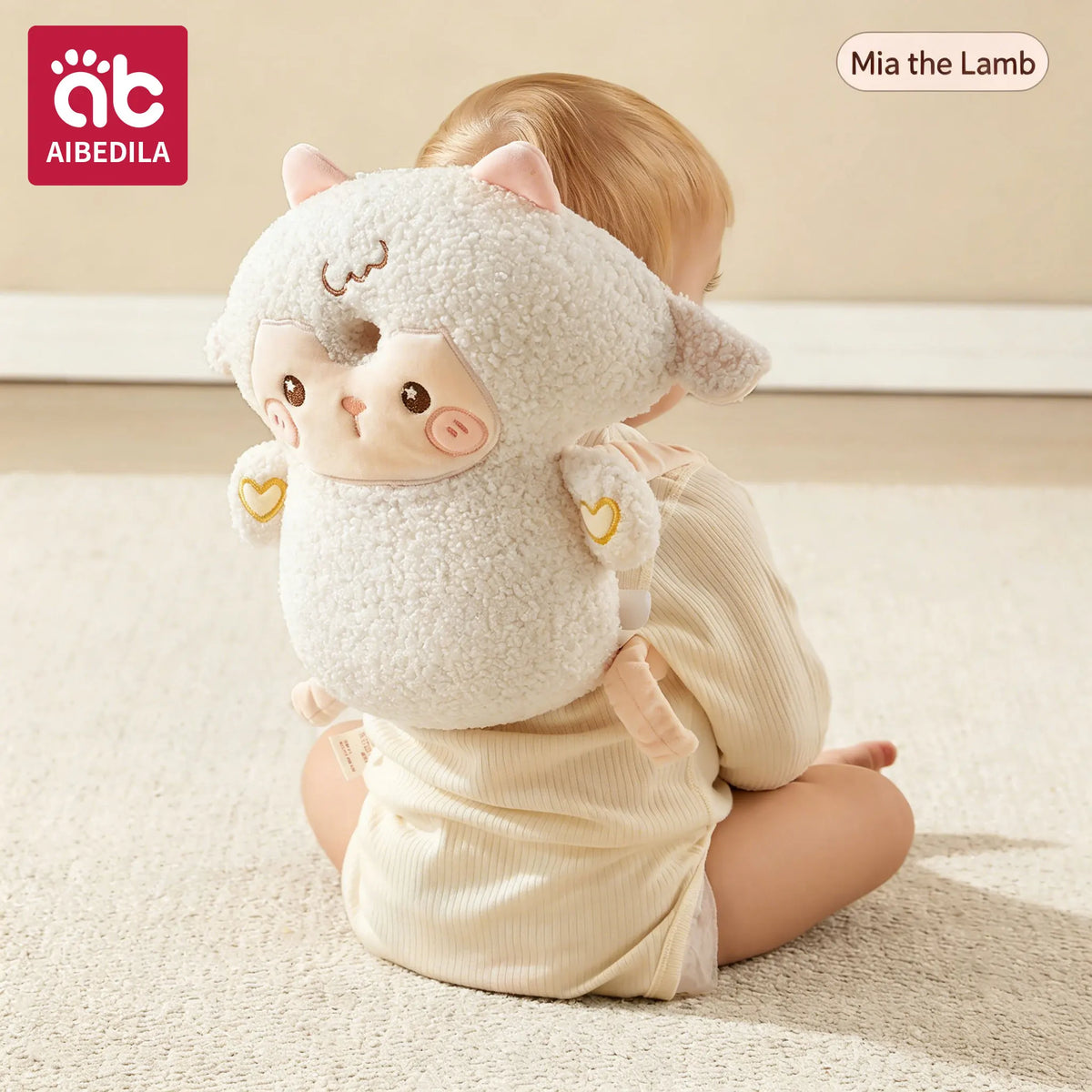 AIBEDILA Baby Head Protector Pillow Backpack Anti Fall Safety Cushion NB01 for Newborns and Toddlers Learning to Walk