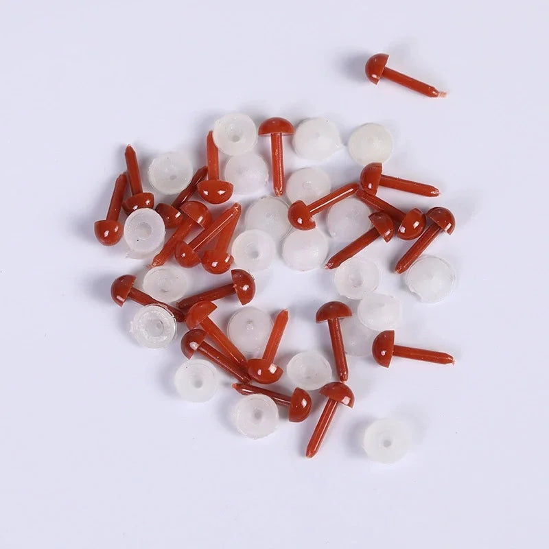 100Pcs DIY 3X5X7MM Felt Handmad Simulation Triangle Doll Plug Eye  Accessories Plush Toy Dough Sculpture Carv Puppet Doll Toy