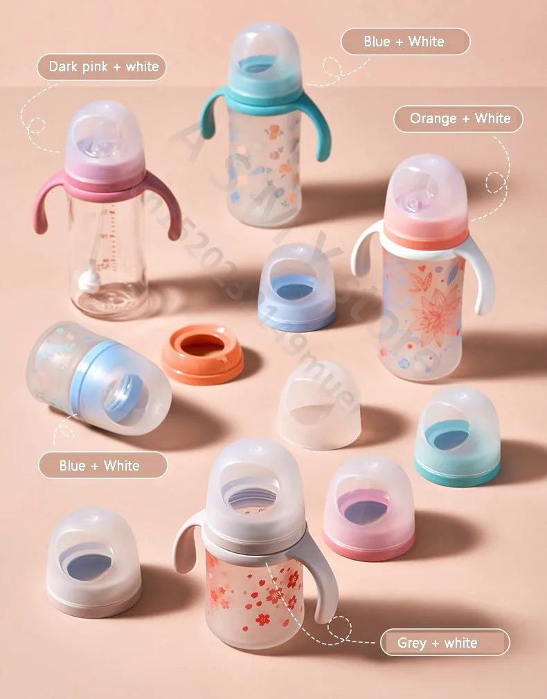 for Pigeon 3rd generation wide mouth bottle / bottle accessories / Pigeon handle / Pigeon cap screw teeth dust seal cap