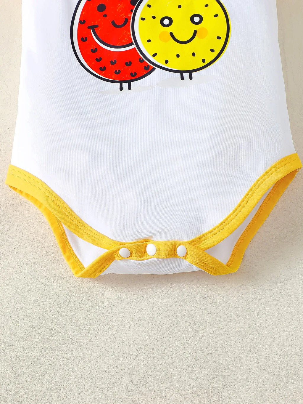 3Pcs Baby Girl Round Neck Fruit Bodysuit+Bow Fruit Print Skirt +Hair band Summer Set Suitable for 0-12 Months Baby Girl Cute Set