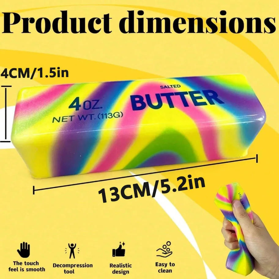 1/2/3/5Pcs Handmade Butter Stick Squishy Toy, Soft Sensory Relax Toy, Creative Present for Children & Adults