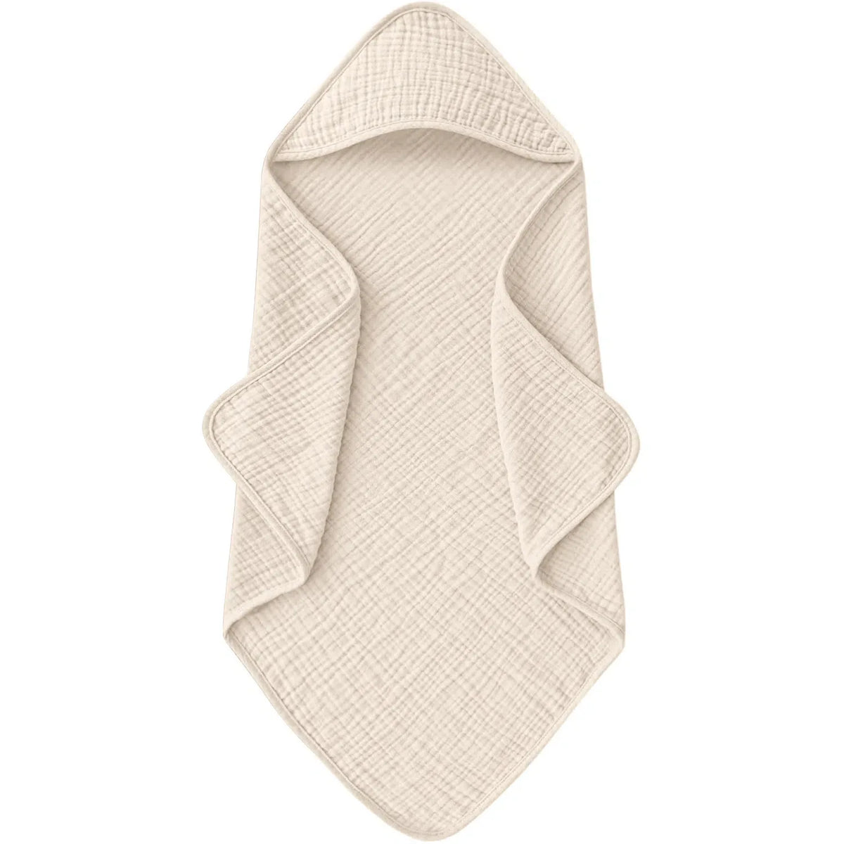 Muslin Hooded Baby Towel 100 Percent Cotton Ultra Soft Absorbent Bath Towel For Newborn Infants