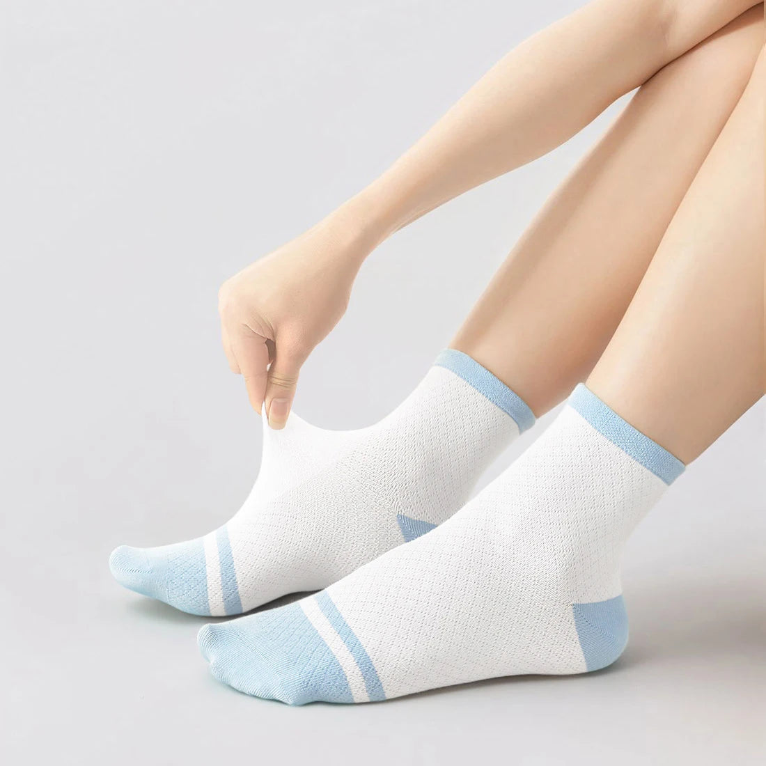 Children's Summer Mesh Colorful Socks: Pure Cotton, Sweat-Absorbent, Breathable, Seamless Stitching, for Boys and Girls, School