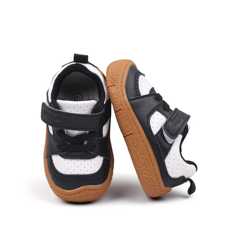 High Quality Baby  Toddler Shoes Rubber Sole Anti-slip Soft PU for  0-3 Years Boys and Girls Spring and Autum Style Ooydoor BM06