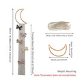 Ns Nordic Rattan Moon Hairpin Storage with Princess Headband Jewelry Organizer Hanging Decoration for Home Room