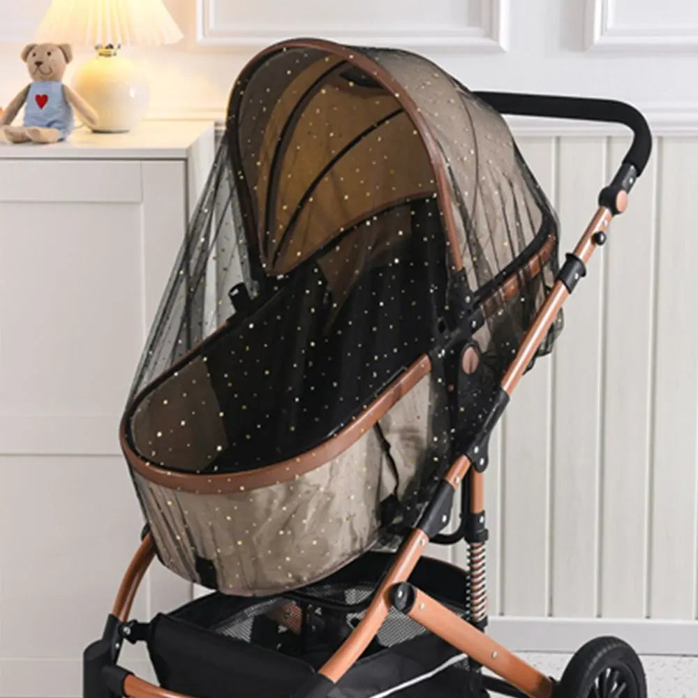 Star Pattern Anti-mosquito Gauze Pram Net Stroller Accessory Baby Sunshade Mosquito Net Baby Stroller Mosquito Curtain