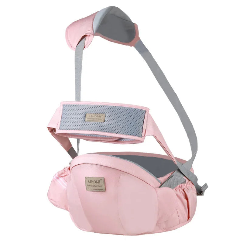 Non Slip Infant Hip Seat Baby Waist Stool With Adjustable Sling Support And Ventilated Strap