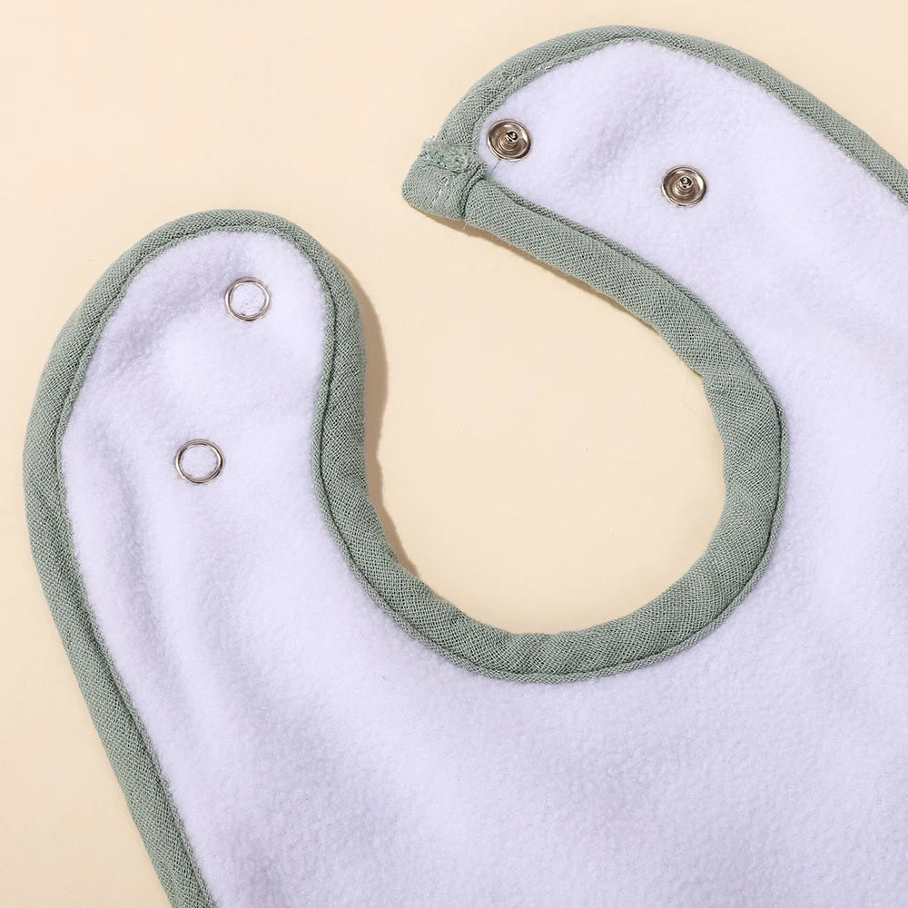 Random Color 6Pcs Cotton Thickening Soft Baby Adjustable Bibs Newborn Burp Cloths Bandana Scarf for Kids  Feeding  Baby Bips