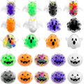 Spooky Halloween Squishy Bead Squeeze Ball Pumpkin Ghost Bat Shape Stress Relieving  Decompression Ornament Holiday Party Favor