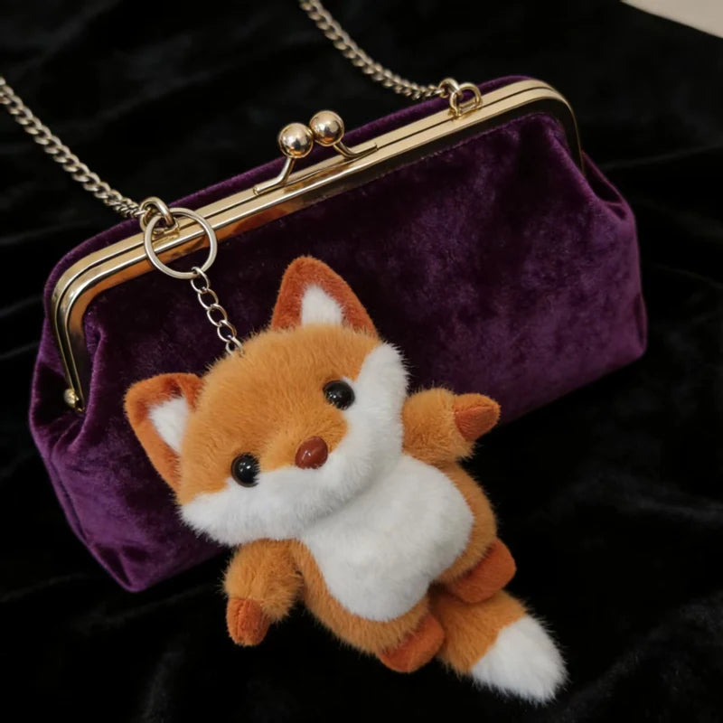 Wholesale New Cute And Exquisite Animal Plush Pendant Kawaii Fox Toy Pretty Peacock Keychian Backpack Charm Kid Birthday Gift