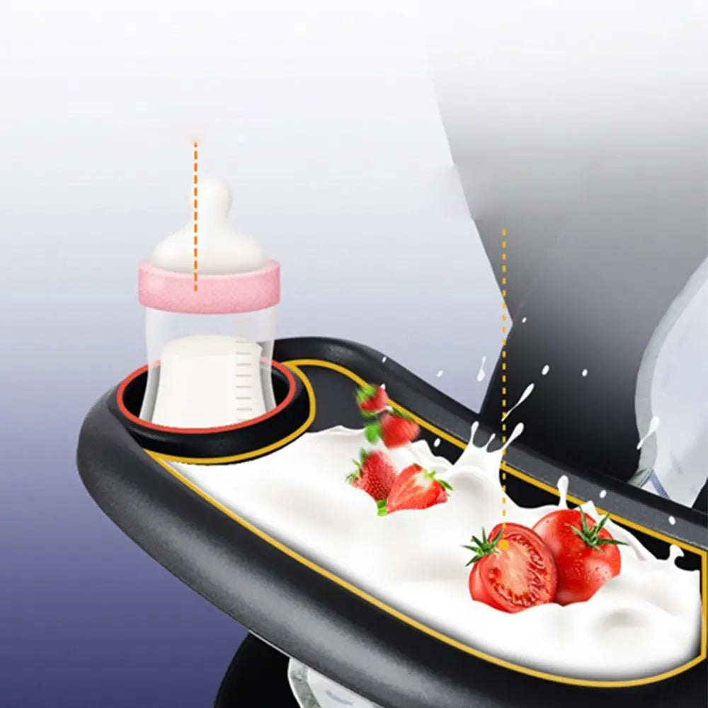 Removable Baby Feeding Supplies Universal Milk Bottle Cup Holder Baby Stroller Dinner Table Stroller Tray Stroller Accessory
