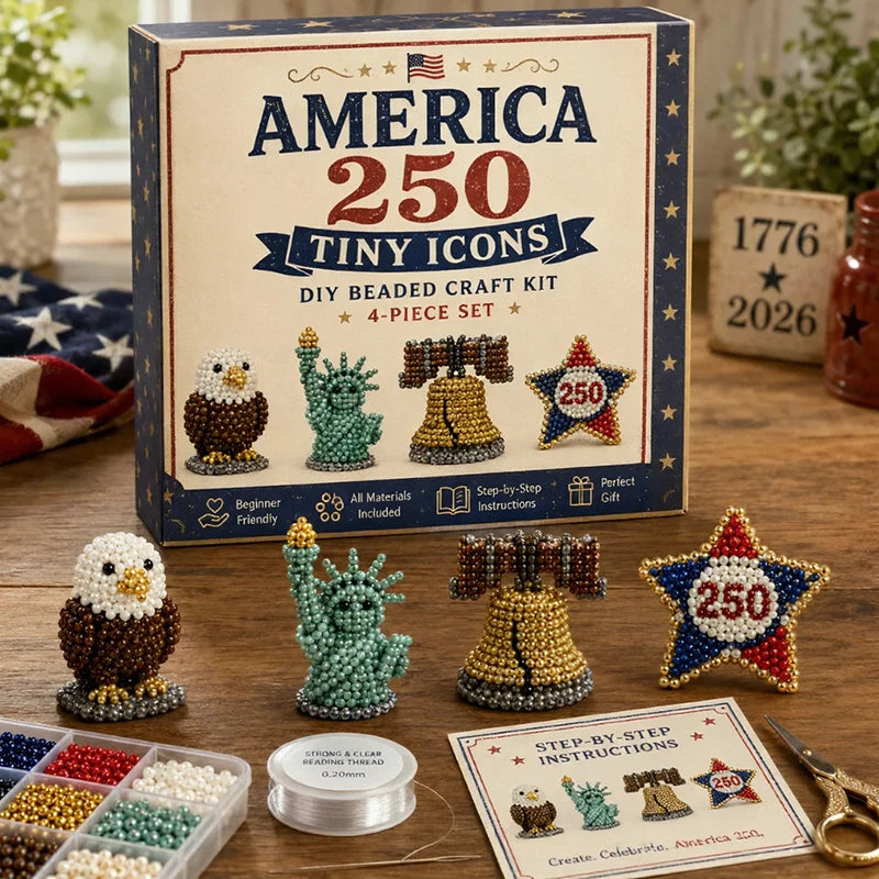 Cute Farm Animal Bead Craft Kit Diy 3d Beaded Ornament Set Perfect For Home Decor Keychains & Gift Giving Easy Craft For Kids