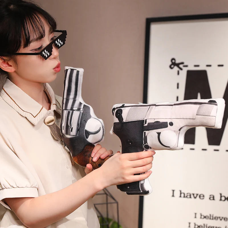 Hot Super Cool Realistic Stuffed Printed Firearm Plush Toys Soft Funny Lifeiliek Rifle Sniper Rifle Toys Game Props For Boys
