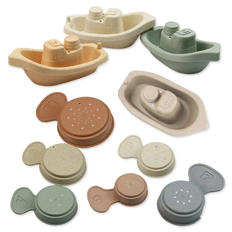 Bath Toys for Kids Ocean Series Bathtub Toys Silicone Bath Toys for Babies Silicone Sprinkler Bathtub Animal Toy
